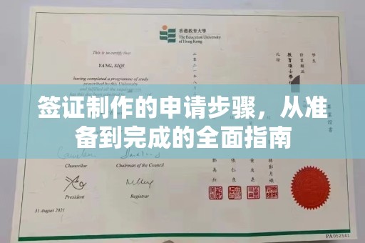 金华签证制作的申请步骤，从准备到完成的全面指南